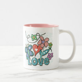 Liebe Zweifarbige Tasse