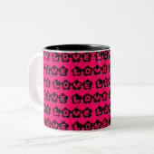 LIEBE ZWEIFARBIGE TASSE (Vorderseite Links)