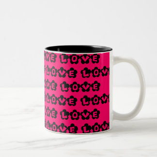 LIEBE ZWEIFARBIGE TASSE