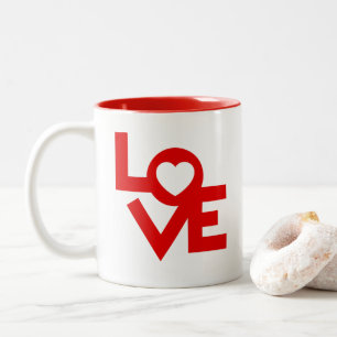 Liebe Zweifarbige Tasse