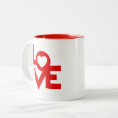 Liebe Zweifarbige Tasse (Vorderseite Links)
