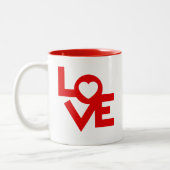 Liebe Zweifarbige Tasse (Links)