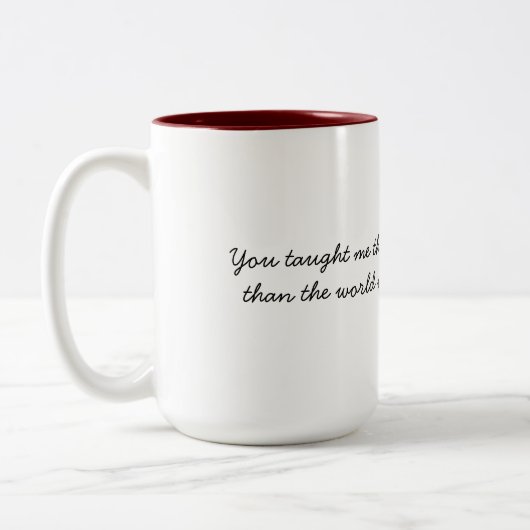 Liebe Zweifarbige Tasse (Links)