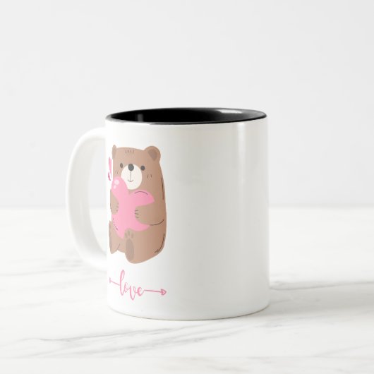 Liebe Zweifarbige Tasse (Vorderseite Links)