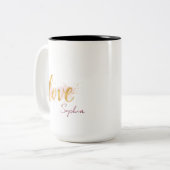 Liebe Zweifarbige Tasse (Vorderseite Links)