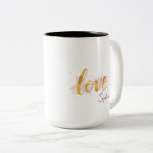 Liebe Zweifarbige Tasse (VorderseiteRechts)