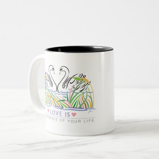 Liebe Zweifarbige Tasse (Vorderseite Links)