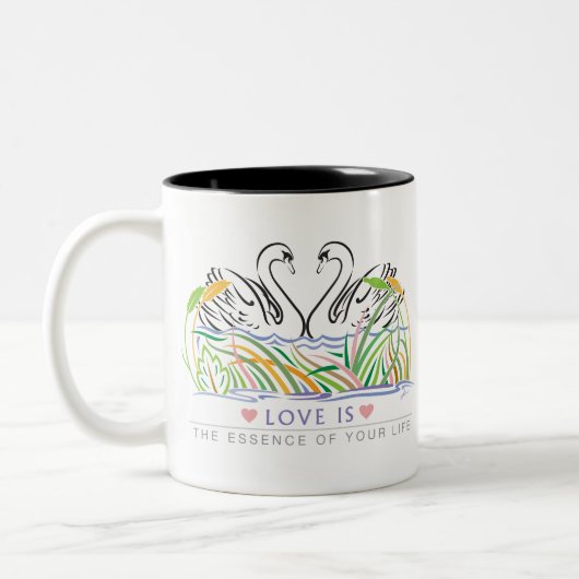 Liebe Zweifarbige Tasse (Links)