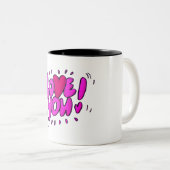 Liebe Zweifarbige Tasse (VorderseiteRechts)