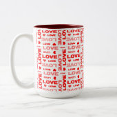 Liebe Zweifarbige Tasse (Links)