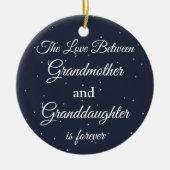 Liebe zwischen Großmutter-Enkeltochter ist für imm Keramik Ornament (Vorne)