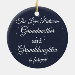 Liebe zwischen Großmutter-Enkeltochter ist für imm Keramik Ornament