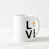 Liebe - zyprische Flagge Kaffeetasse (VorderseiteRechts)