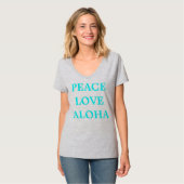 LiebeAloha T - Shirt-Größe Medium der Frauen T-Shirt (Vorderseite Vollansicht)