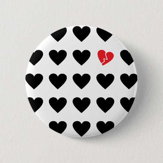 Liebeausgestoßener Button (Vorderseite)