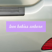 Liebebabys ungeboren, prolife Autoaufkleber (Auf Auto)