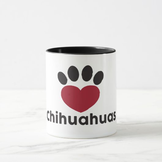 Liebechihuahuas-Tasse Tasse (Zentrum)