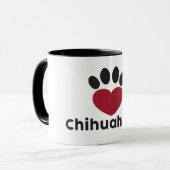 Liebechihuahuas-Tasse Tasse (Vorderseite Links)