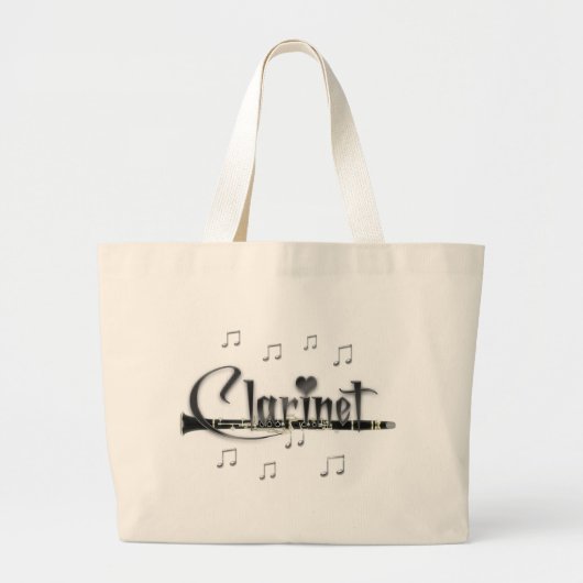 LiebeClarinet des Clarinet-I Jumbo Stoffbeutel (Vorne)