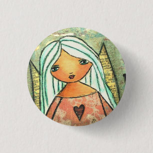 Liebeengels-Knopf-Abzeichen Button
