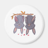 Liebefledermäuse Magnet (Vorne)