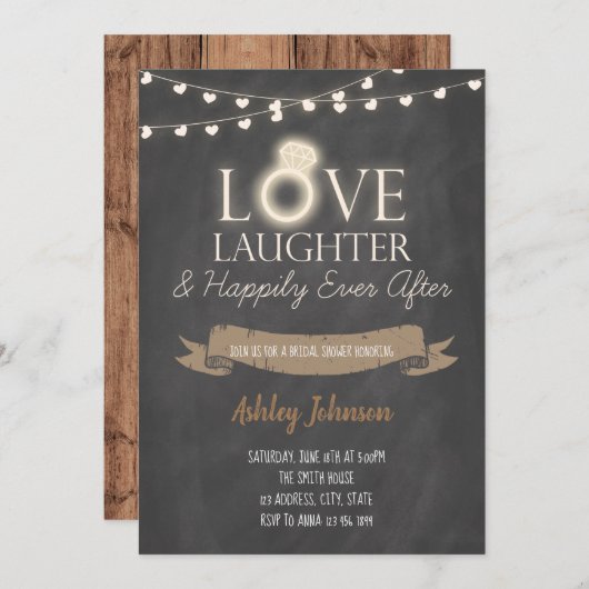 Liebegelächter glücklich überhaupt nach laden ein einladung (Vorne/Hinten)