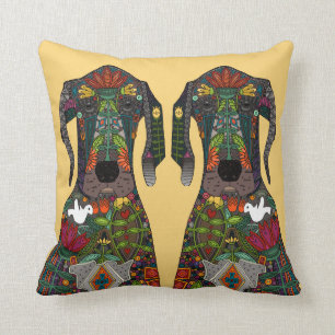 Liebegelb des großen Dänen Kissen