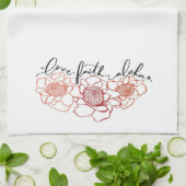 Liebeglaube und Aloha Küchen-Tuch Geschirrtuch (Gefaltet)