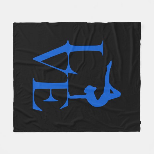 Liebegymnast-Decke Fleecedecke (Vorderseite (Horizontal))