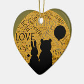 Liebehäschen Keramikornament (Links)