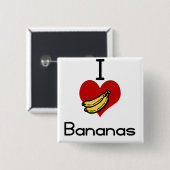 Liebeherz I Bananen Button (Vorne & Hinten)