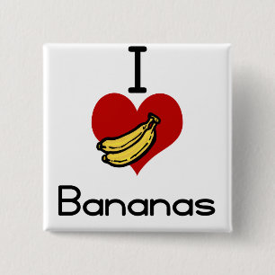 Liebeherz I Bananen Button