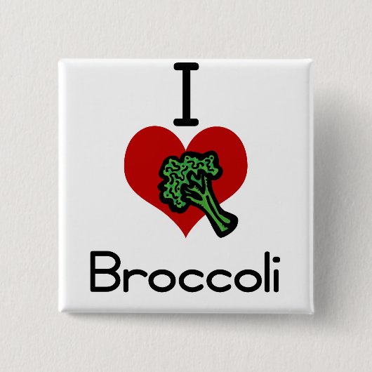 Liebeherz I Brokkoli Button (Vorderseite)