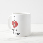 Liebeherz I Erdnussbutter Kaffeetasse (Vorderseite Links)