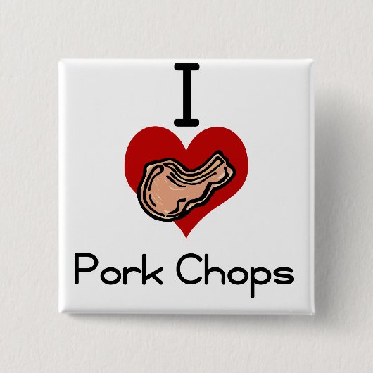 Liebeherz I Schweinekotelett Button (Vorderseite)