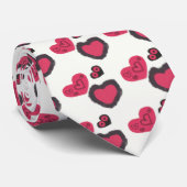 Liebeherzen Krawatte (Gerollt)