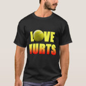LiebeHurts, lustiges Tennis T-Shirt (Vorderseite)