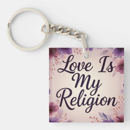 LiebeIstMeineReligion Schlüsselanhänger (Vorderseite)