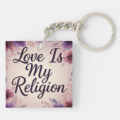 LiebeIstMeineReligion Schlüsselanhänger (Rückseite)