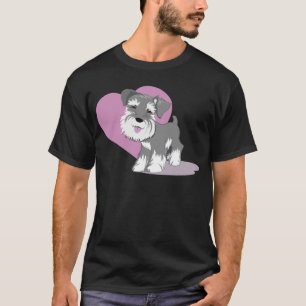 Liebeminiaturschnauzer-Welpen-Shirt T-Shirt