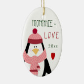 LiebeMOMMIE Penguin-Weihnachtsgeschenk Keramik Ornament (Rechts)