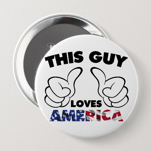 Lieben Amerika dieses Typ Button (Vorne & Hinten)