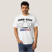 Lieben Amerika dieses Typ T-Shirt (Vorne ganz)
