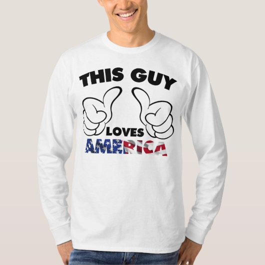 Lieben Amerika dieses Typ T-Shirt (Vorderseite)