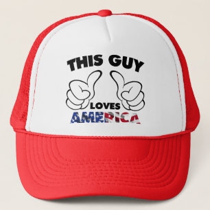 Lieben Amerika dieses Typ Truckerkappe