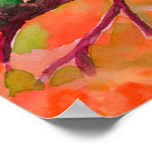 Lieben, Aquarellfarben Poster (Ecke)