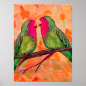 Lieben, Aquarellfarben Poster (Vorne)