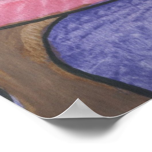 Lieben auf einem Sofa Poster (Ecke)