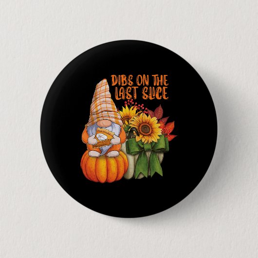 Lieben aus dem Herbst Pumpkin Pie Dessert und Herb Button (Vorderseite)