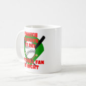 Lieben Baseball Kaffeetasse (Vorderseite Links)